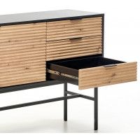 Комод Halmar Murano KM-1 дуб артизан/черный купить в Минске