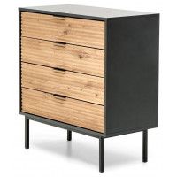 Комод Halmar Murano KM-2 дуб артизан/черный купить в Минске