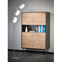 Комод Halmar Murano KM-3 дуб артизан/черный купить в Минске