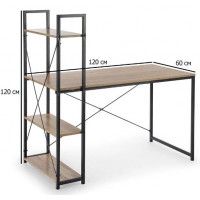 Стол компьютерный HALMAR NARVIK B1 дуб сонома/черный купить в Минске