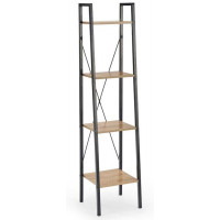 Стеллаж HALMAR NARVIK REG1 дуб сонома/черный