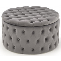 Пуф HALMAR NUNEZ (Нуньес) серый