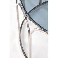 Стол журнальный HALMAR OLIVIA дымчатый/хром купить в Минске Стол журнальный HALMAR OLIVIA дымчатый/хром купить в Минске