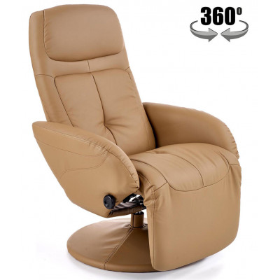 Кресло-реклайнер Halmar Optima (Оптима) бежевый/бежевый купить в Минске