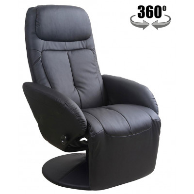 Кресло-реклайнер Halmar Optima (Оптима) черный/черный купить в Минске