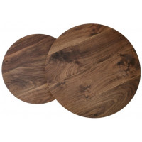 Комплект HALMAR OREO (2 стола журнальных) ореховый/черный купить в Минске