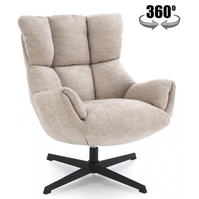 Кресло Halmar Orinoko (Ориноко) ткань бежевый/черный купить в Минске