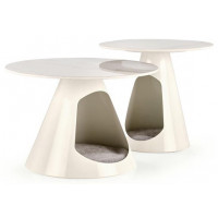 Комплект HALMAR OSARIO (Осарио) (2 стола журнальных) белый мрамор/белый купить в Минске Комплект HALMAR OSARIO (Осарио) (2 стола журнальных) белый мрамор/белый купить в Минске