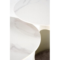 Комплект HALMAR OSARIO (Осарио) (2 стола журнальных) белый мрамор/белый купить в Минске Комплект HALMAR OSARIO (Осарио) (2 стола журнальных) белый мрамор/белый купить в Минске
