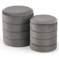 Комплект HALMAR PACHO (2 пуфа) серый