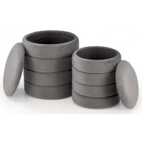 Комплект HALMAR PACHO (2 пуфа) серый купить в Минске