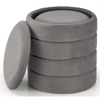 Комплект HALMAR PACHO (2 пуфа) серый купить в Минске