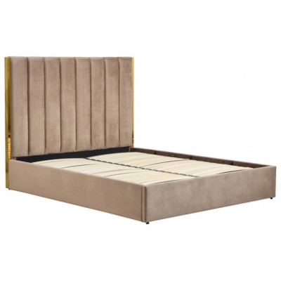 Кровать HALMAR PALAZZO 160*200 бежевый/золотой