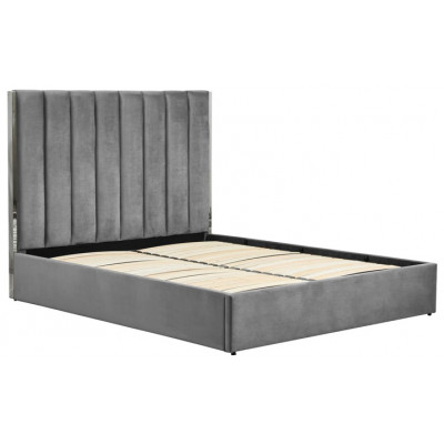 Кровать HALMAR PALAZZO 160*200 серый/серебристый купить в Минске