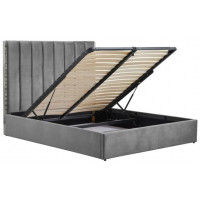 Кровать HALMAR PALAZZO 160*200 серый/серебристый купить в Минске