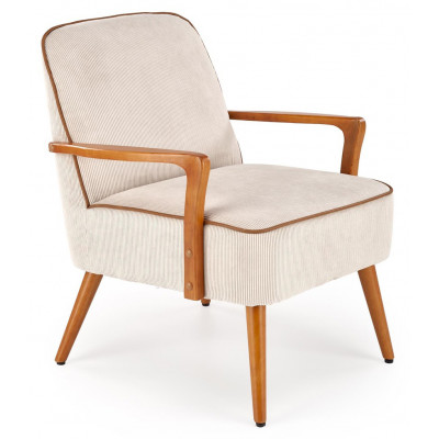 Кресло Halmar PASTORE светло-серый/светлый орех купить в Минске