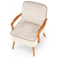 Кресло Halmar PASTORE светло-серый/светлый орех купить в Минске