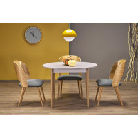 Стол обеденный раздвижной Halmar Pivot (102-142)*102 кашемир/натуральный купить в Минске