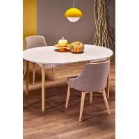 Стол обеденный раздвижной Halmar Pivot (102-142)*102 кашемир/натуральный купить в Минске