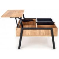 Стол журнальный HALMAR PODIUM натуральный/черный купить в Минске