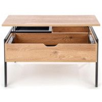 Стол журнальный HALMAR PODIUM натуральный/черный купить в Минске