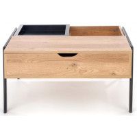 Стол журнальный HALMAR PODIUM натуральный/черный купить в Минске