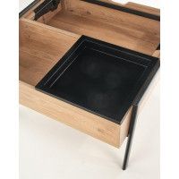 Стол журнальный HALMAR PODIUM натуральный/черный купить в Минске