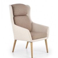 Кресло Halmar Purio (Пурио) бежевый/коричневый