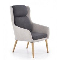 Кресло Halmar Purio (Пурио) светло-серый/темно-серый