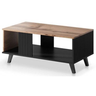 Стол журнальный HALMAR RANDOM LAW-1 дуб вотан/черный купить в Минске