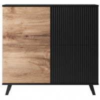 Комод Halmar Random KM-2 дуб вотан/черный купить в Минске