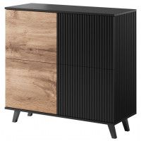 Комод Halmar Random KM-2 дуб вотан/черный купить в Минске