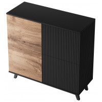 Комод Halmar Random KM-2 дуб вотан/черный купить в Минске