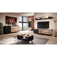 Полка Halmar Random P-2 дуб вотан/черный купить в Минске Полка Halmar Random P-2 дуб вотан/черный купить в Минске