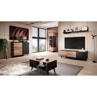 Тумба под телевизор Halmar RANDOM RTV-1 дуб вотан/черный купить в Минске Тумба под телевизор Halmar RANDOM RTV-1 дуб вотан/черный купить в Минске