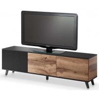 Тумба под телевизор Halmar RANDOM RTV-2 дуб вотан/черный купить в Минске