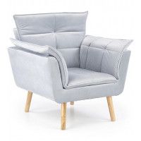 Кресло HALMAR REZZO (Резо) серый/натуральный