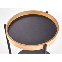 Стол журнальный HALMAR ROLO дуб натуральный/черный купить в Минске Стол журнальный HALMAR ROLO дуб натуральный/черный купить в Минске