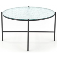 Стол журнальный HALMAR ROSALIA бесцветный/черный купить в Минске