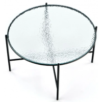 Стол журнальный HALMAR ROSALIA бесцветный/черный купить в Минске