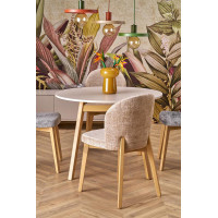 Стол обеденный раздвижной Halmar Ruben (Рубен) (102-142)*102 кашемир/натуральный купить в Минске