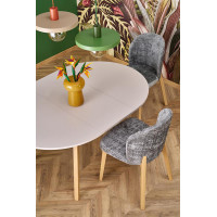 Стол обеденный раздвижной Halmar Ruben (Рубен) (102-142)*102 кашемир/натуральный купить в Минске