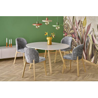 Стол обеденный раздвижной Halmar Ruben (Рубен) (102-142)*102 кашемир/натуральный купить в Минске