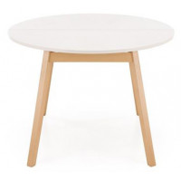 Стол обеденный раздвижной Halmar Ruben (Рубен) (102-142)*102 кашемир/натуральный купить в Минске