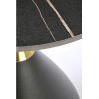 Стол журнальный HALMAR SCALITA черный мрамор/черный/золотой купить в Минске