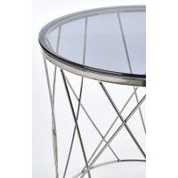 Стол журнальный HALMAR SELENA дымчатый/хром купить в Минске