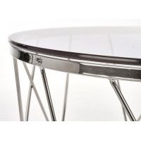 Стол журнальный HALMAR SELENA дымчатый/хром купить в Минске