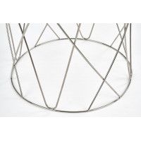 Стол журнальный HALMAR SELENA дымчатый/хром купить в Минске