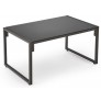 Комплект садовой мебели Halmar SHARK (софа + 2 кресла + стол журнальный) черный/капучино