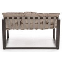 Комплект садовой мебели Halmar SHARK (софа + 2 кресла + стол журнальный) черный/капучино купить в Минске